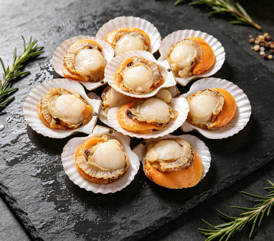 Grilled & Steamed Scallops